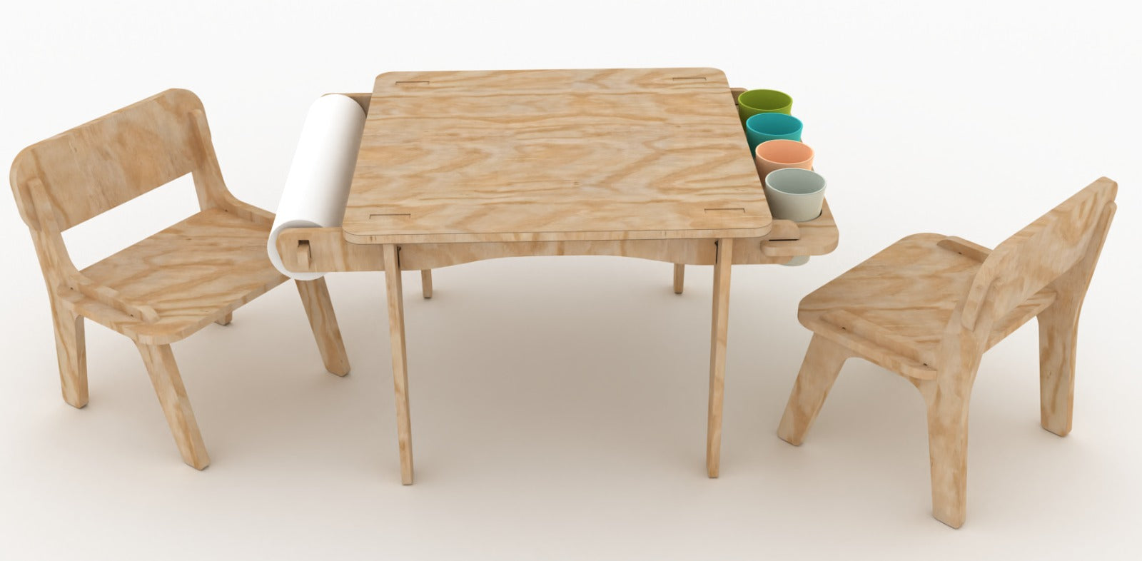 Conjunto Mesa + 2 sillas